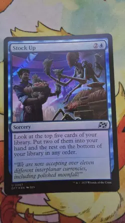 MTG Stock Up Foil Aetherdrift Near Mint - Image 1