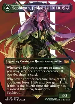 Sephiroth, Fabled SOLDIER Surge Foil Showcase Final Fantasy MTG NM - Image 1