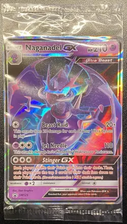 Sealed Naganadel GX SM125 Promo Pokemon TCG Sun & Moon Promos NM Free Ship - Image 2