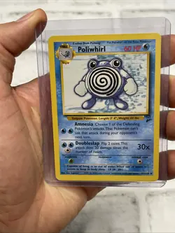 Pokemon Poliwhirl 57/130 - BASE SET 2 - VINTAGE WOTC POKEMON CARD -NM/MT TCG Vtg - Image 1