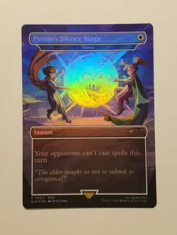 Porom's Silence Magic - Silence FOIL 7003 NM Secret Lair MTG Final Fantasy - Image 1
