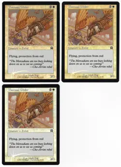 Thermal Glider x3 3x 1999 Mercadian Masques FOIL White Creature MTG NM AZ1 - Image 1