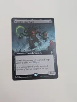 MTG - Sinister Gnarlbark (Extended Art) - Commander: Lorwyn Eclipsed NM/M Cond - Image 1