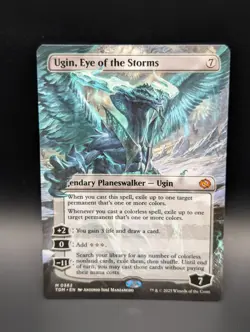 MTG - Ugin, Eye of the Storms - BORDERLESS - Legendary Planeswalker - TDM #382 - Image 1