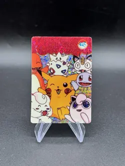 Pikachu Togepi Holo Pokemon Vintage Pocket Monster Vending Prism Sticker 445 - Image 1