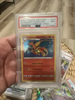 2022 SWSH BSP #75 “Special Delivery Charizard” Pokemon Center UK Promo PSA 9 - Image 1