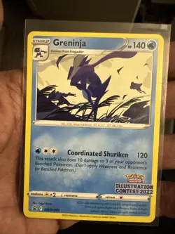 Pokemon TCG - Greninja - SWSH305 - Illustration Contest 2022 Promo - Image 1