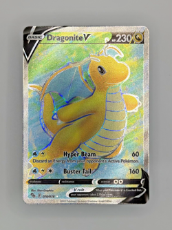 Pokemon Dragonite V 076/078 - Pokemon GO - Near Mint - Full Art Holo - Image 1