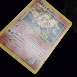 Pokemon TCG - BLAINE'S GROWLITHE - #35 - 1ST EDITION - GYM HEROES (2000) - MP/LP - Image 2