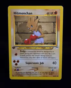 Pokemon TCG - HITMONCHAN - #69 - 1ST EDITION - NEO DESTINY (2002) - WOTC - MP/LP - Image 1