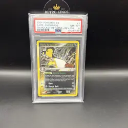 2004 POKEMON EX TEAM ROCKET RETURNS #2/109 DARK AMPHAROS HOLO PSA 8 - Image 3