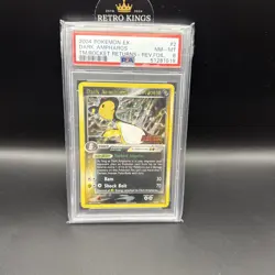 2004 POKEMON EX TEAM ROCKET RETURNS #2/109 DARK AMPHAROS HOLO PSA 8 - Image 4