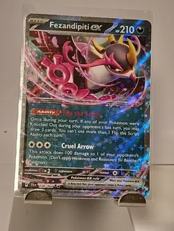 Pokemon TCG Fezandipiti EX 38/064 Double Rare SV6.5 Shrouded Fable NM Condition - Image 1