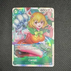 Bandai One Piece CCG Carrot Character Card Two Legends OP08-023 Foil Super Rare - Image 1
