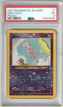 2001 Pokemon Southern Islands MEW Reverse Holo Promo 1 / 18 PSA 5 EX 🔥🔥🔥 - Image 1
