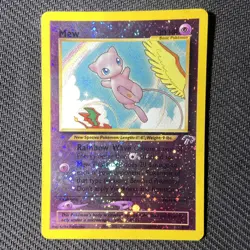 1995-2001 Pokemon Mew 1/18 Southern Islands Reverse Holo - Image 1