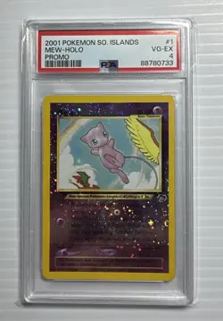 2001 Pokemon Southern Islands Mew Holo Promo #1/18 PSA 4 - Image 1