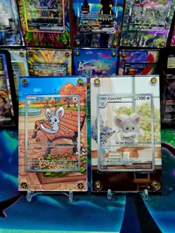 x2 Pokemon Minccino Cinccino 152 153/086 IR Black Bolt Extended Art Case - Image 3