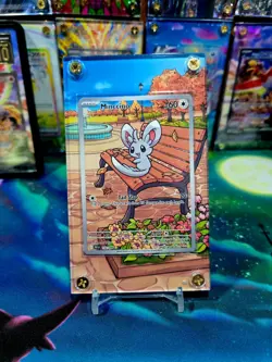 x2 Pokemon Minccino Cinccino 152 153/086 IR Black Bolt Extended Art Case - Image 5