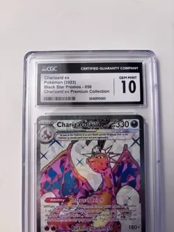 CGC 10 GEM MINT Charizard EX 056 Black Star Promo Full Art Pokemon Premium - Image 4