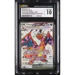 CGC 10 GEM MINT Charizard EX 056 Black Star Promos Premium Collection (PSA) - Image 1
