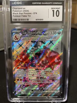 CGC 10 GEM MINT Charizard EX BLACK STAR PROMO 074 Sv: **PRICES KEEP GOING UP!!! - Image 1