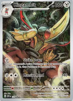 POKEMON Kingambit #130 SV: Scarlet & Violet Promo Cards NM - Image 1