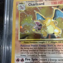 Charizard 04/130 Base Set 2 Holo Rare Pokemon Card - Unlimited - CGC 8 - Image 3