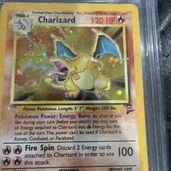 Charizard 04/130 Base Set 2 Holo Rare Pokemon Card - Unlimited - CGC 8 - Image 4