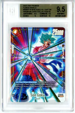 BGS GEM MINT 9.5 DBS Son Goku FB02-119 (Alt Art) SR Premium Card Collection 02 - Image 1