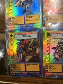 Vintage 1999 Digimon Lot of 4 Holo Cards First Edition. NM/LP OFFER - Image 3