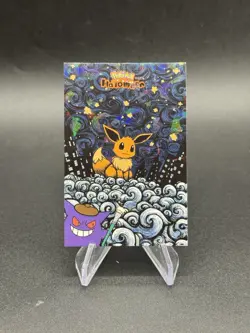 Eevee Van Gogh Cracked Ice Pokemon Halloween Database Card 21 Peru Us Seller - Image 1