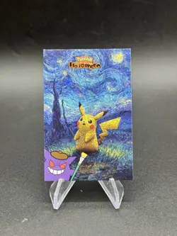 Pikachu Van Gogh Cracked Ice Pokemon Halloween Database Card 24 Peru Us Seller - Image 1
