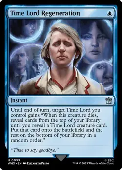 MTG - Time Lord Regeneration - Doctor Who - Magic the Gathering - Image 1