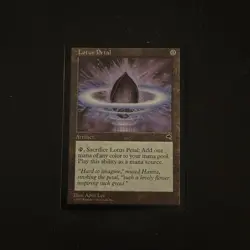 Magic The Gathering Tempest Lotus Petal #294 Lightly played - Image 1