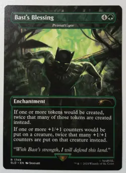 Bast's Blessing (Primal Vigor) *Rare* Magic MtG x1 Secret Lair - Image 1