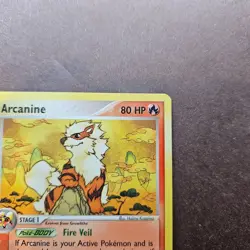 Arcanine 15/100 Pokemon EX Sandstorm Regular Rare Card - LP - Image 3