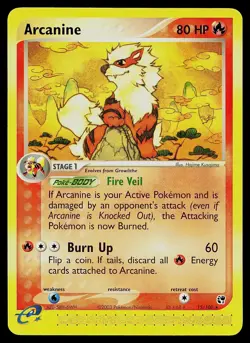 Pokemon Card - Arcanine Sandstorm 15/100 Rare - Image 1
