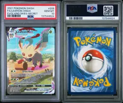 Pokemon Leafeon VMAX Evolving Skies Secret Rare Full Alt Art #205 PSA 10 - Image 3