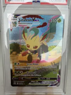 2021 POKEMON SWORD & SHIELD EVOLVING SKIES ALT ART LEAFEON VMAX 205 PSA 10 - Image 4