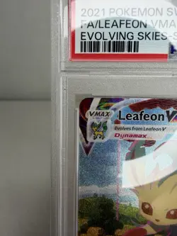 2021 POKEMON SWORD & SHIELD EVOLVING SKIES ALT ART LEAFEON VMAX 205 PSA 10 - Image 5