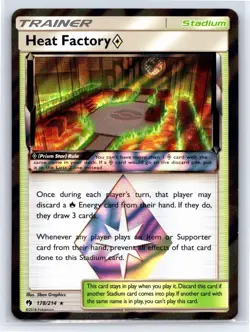 Pokemon TCG - Heat Factory Lost Thunder Holo Rare 178/214 - LP - Image 1