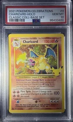 2021 Pokemon Celebrations #4 Charizard-Holo Classic Coll-Base Set - Image 1