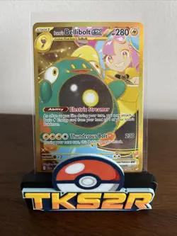 Pokemon TCG Iono's Bellibolt ex 188/159 Journey Together Hyper Rare Gold NM - Image 1