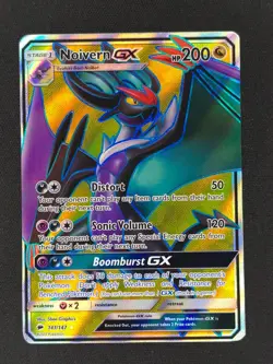 Noivern GX (Full Art) #141/147 Pokemon SM - Burning Shadows 2017 NM 🔥 - Image 1