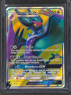 Noivern GX (Full Art) #141/147 Pokemon SM - Burning Shadows 2017 NM 🔥 - Image 3