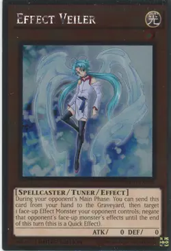 Yugioh Effect Veiler NKRT-EN039 Platinum Rare Limited Edition NM - Image 1
