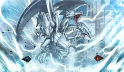 YuGiOh Blue-Eyes Ultimate Dragon TCG Game Mat OCG Playmat 60x35cm Yu-Gi-Oh! - Image 1
