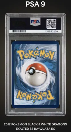 RAYQUAZA EX 85/124 - 2012 XY Dragons Exalted Pokemon Card PSA 9 MINT - - Image 2