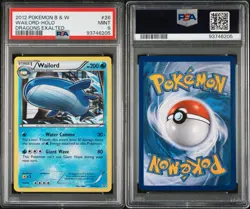 2012 Pokemon Black & White Dragons Exalted Wailord Holo #26 PSA 9 Mint - Image 3